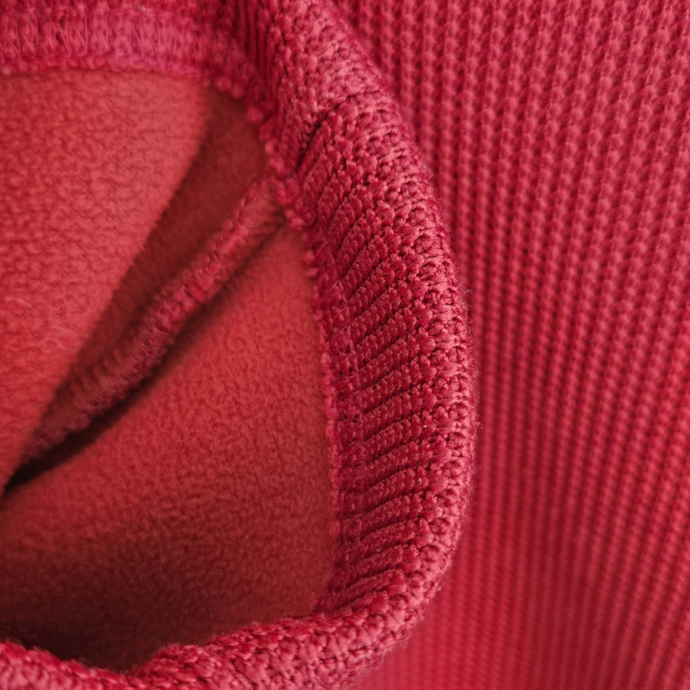 Izod Men's Red Zip Up Sweater - Picture 6 of 13